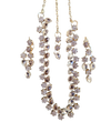 Partywear Golden Set with EarRings and Bindi