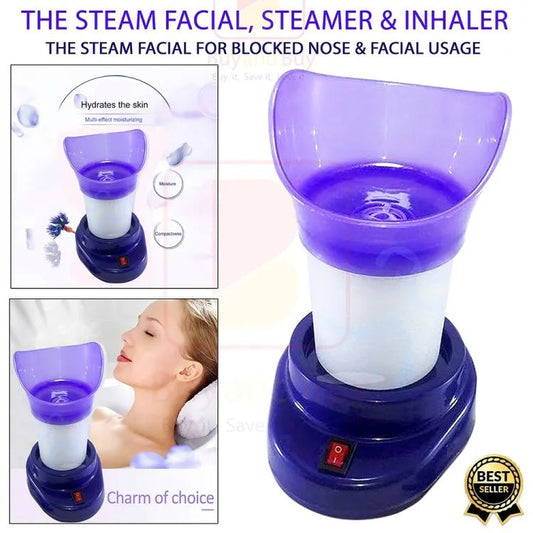 Shinon The Steam Facial, Steamer and Inhaler for Blocked Nose, 2 in 1 Massager Tool for Humidifying Multipurpose Usage